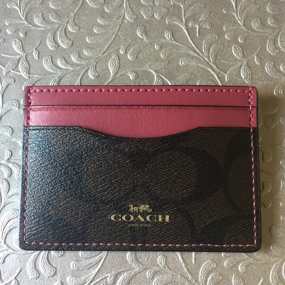 Coach Signature PVC Card Case - Picture 4 of 5
